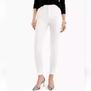 NWT J.Crew High Rise Toothpick White Jeans Plus Size 37